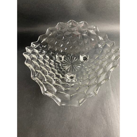 Fostoria American Clear 3-Toed Flared Serving Bowl - Vintage 1940s - Picture 5 of 6